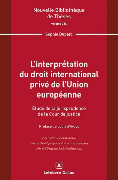 Produktbild: L Interpretation du Droit International Prive de l Union Europeenne.