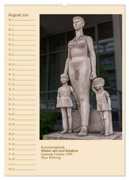Produktbild: M&uuml;tter mit Kindern in der Kunst (hochwertiger Premium Wandkalender 2026 DIN A2 hoch), Kunstdruck in Hochglanz