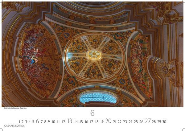Produktbild: Himmelsgew&ouml;lbe Kalender 2027 &ndash; Wandkalender | Fotokalender Kunst 24x35cm | Architekturkalender | Beeindruckende Innenansichten: Kirchenkuppeln und -architekturen.