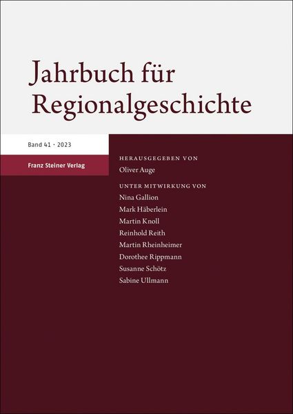 Produktbild: Jahrbuch f&uuml;r Regionalgeschichte 41 (2023)