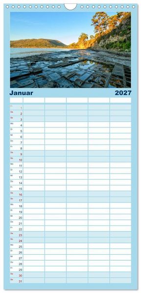Produktbild: Familienplaner 2027 - Kraftplatz Wilde K&uuml;sten mit 5 Spalten (Wandkalender, 21 x 45 cm) CALVENDO