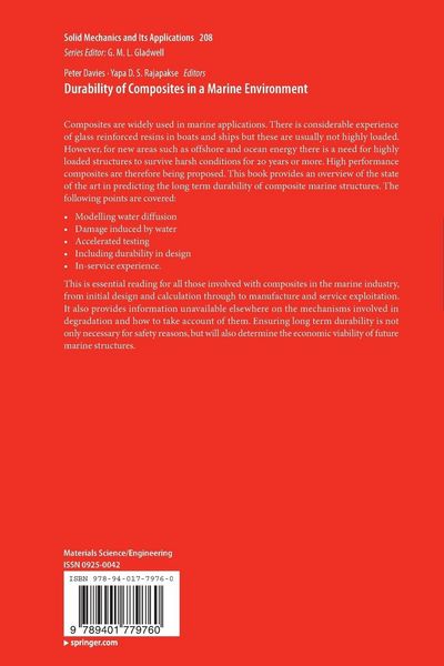 Produktbild: Durability of Composites in a Marine Environment