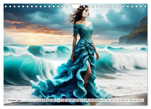Produktbild: Harmony - Elegance in harmony of waves (Wall Calendar 2026 DIN A4 landscape), CALVENDO 12 Month Wall Calendar