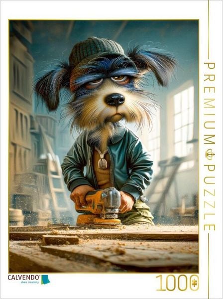 Produktbild: CALVENDO Puzzle Ich tischlere mit Herz und Augenma&szlig; | 1000 Teile Lege-Gr&ouml;&szlig;e 64x48cm Foto-Puzzle f&uuml;r gl&uuml;ckliche Stunden