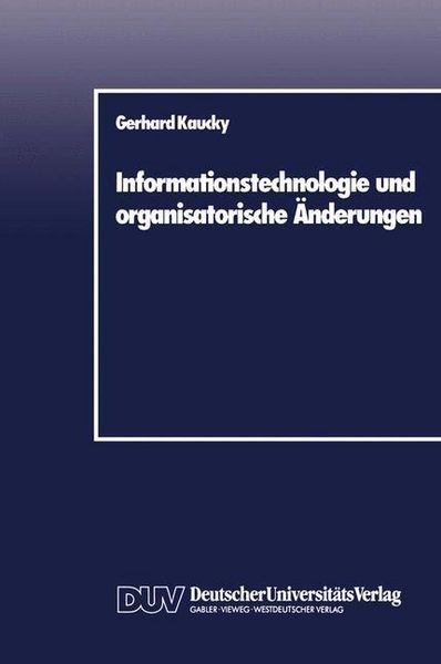 Produktbild: Informationstechnologie und organisatorische &Auml;nderungen