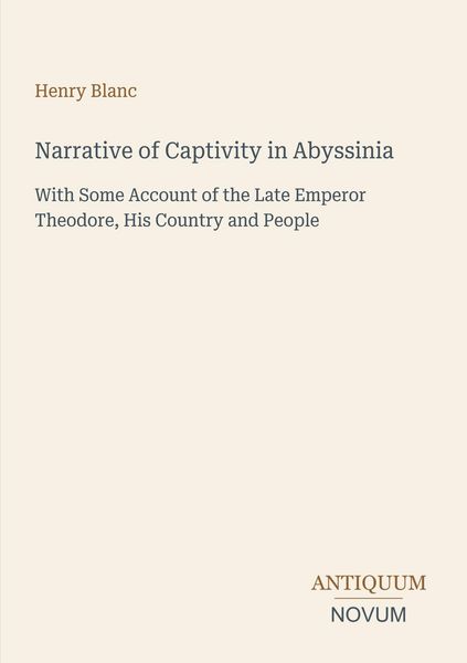Produktbild: Narrative of Captivity in Abyssinia