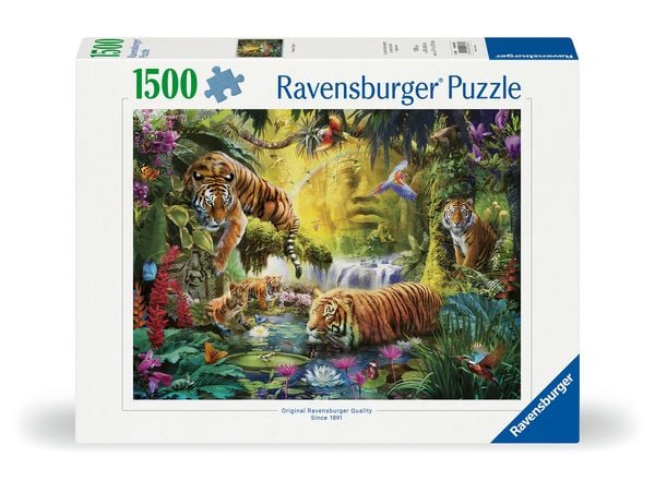 Produktbild: Erwachsenenpuzzle 1500 Teile - Idylle am Wasserloch