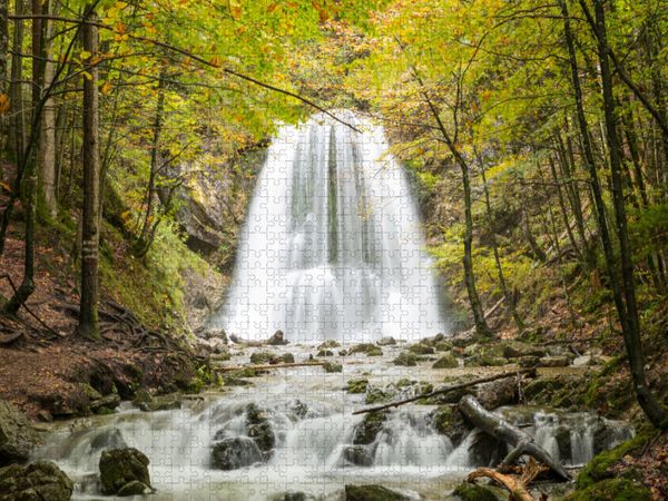 Produktbild: CALVENDO Puzzle Josefstaler Wasserfall | 1000 Teile Lege-Gr&ouml;&szlig;e 64x48cm Foto-Puzzle f&uuml;r gl&uuml;ckliche Stunden