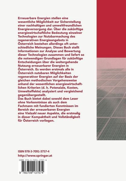Produktbild: Erneuerbare Energien in &Ouml;sterreich