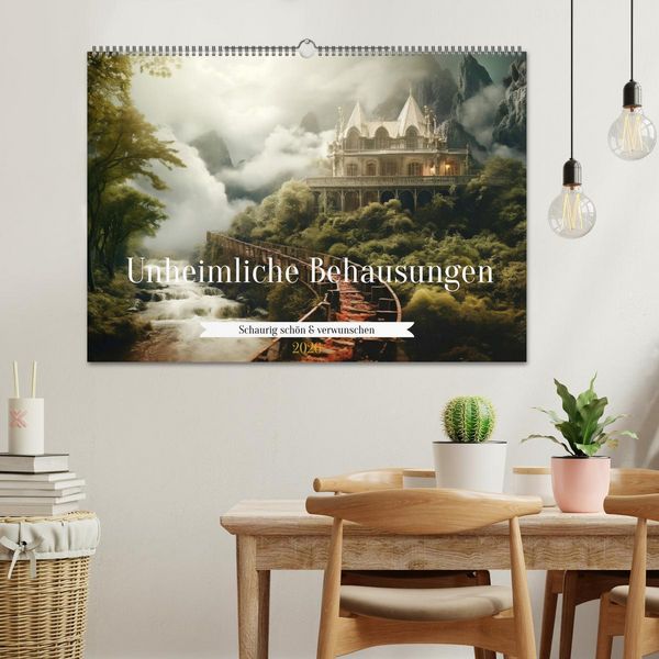 Produktbild: Unheimliche Behausungen (Wandkalender 2026 DIN A2 quer), CALVENDO Monatskalender