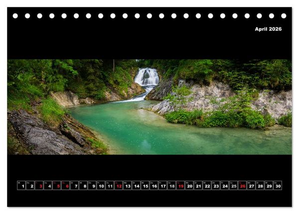 Produktbild: Weitblicke - Panoramen (Tischkalender 2026 DIN A5 quer), CALVENDO Monatskalender