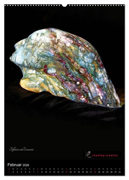 Produktbild: Kunstkalender 2026 - Encaustic und Tuffstein - Skulpturen (hochwertiger Premium Wandkalender 2026 DIN A2 hoch), Kunstdruck in Hochglanz