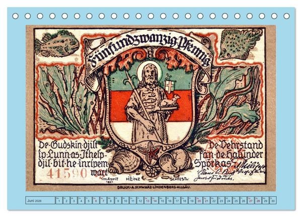 Produktbild: Gru&szlig; aus Helgoland (Tischkalender 2026 DIN A5 quer), CALVENDO Monatskalender