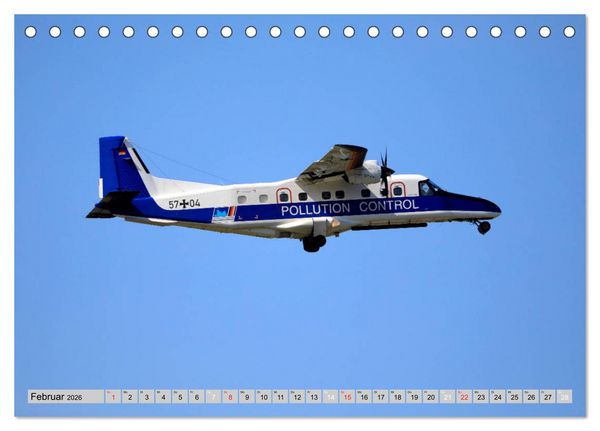 Produktbild: Flugzeuge - Starts und Landeanfl&uuml;ge (Tischkalender 2026 DIN A5 quer), CALVENDO Monatskalender
