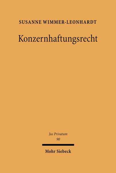 Produktbild: Konzernhaftungsrecht