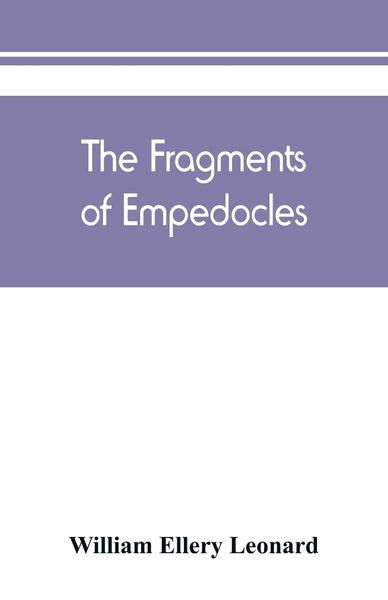 Produktbild: The fragments of Empedocles