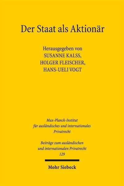 Produktbild: Der Staat als Aktion&auml;r
