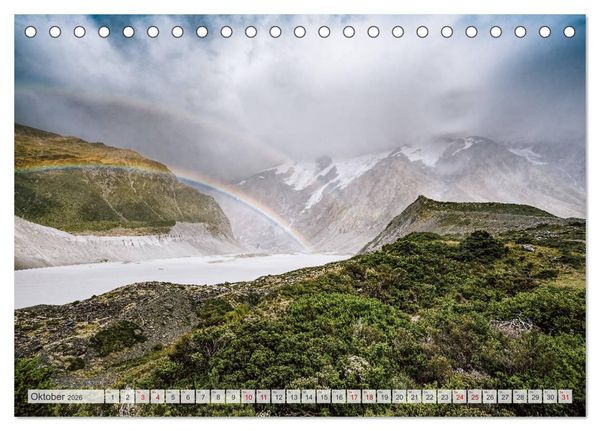 Produktbild: Neuseeland - Am Ende der Welt (Tischkalender 2026 DIN A5 quer), CALVENDO Monatskalender