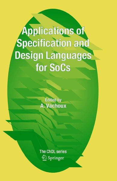 Produktbild: Applications of Specification and Design Languages for SoCs