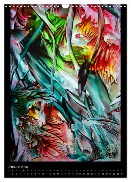 Produktbild: Wachs-Mal-ART encaustic (Wandkalender 2026 DIN A3 hoch), CALVENDO Monatskalender