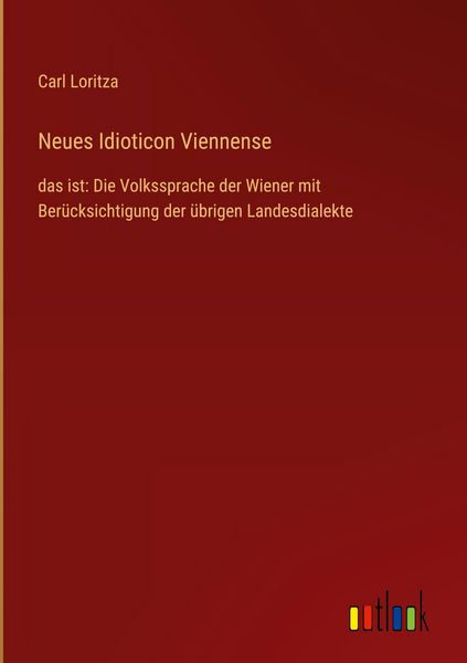 Produktbild: Neues Idioticon Viennense