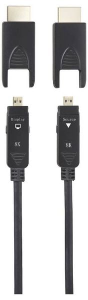Produktbild: SpeaKa Professional Glasfaser / HDMI Anschlusskabel HDMI-A Stecker, HDMI-Micro-D Stecker, HDMI-A Stecker, HDMI-Micro-D Stecker 15