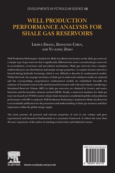 Produktbild: Well Production Performance Analysis for Shale Gas Reservoirs