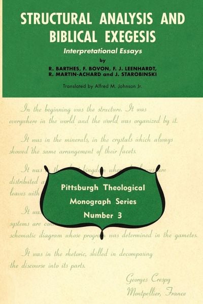 Produktbild: Structural Analysis and Biblical Exegesis