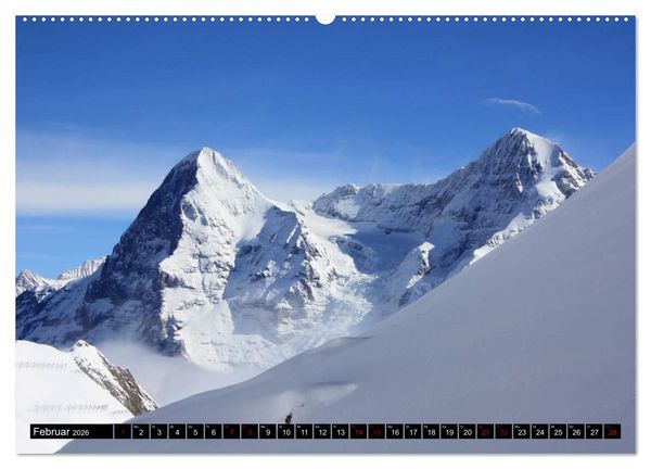 Produktbild: Eiger, M&ouml;nch und Jungfrau 2026 (Wandkalender 2026 DIN A2 quer), CALVENDO Monatskalender