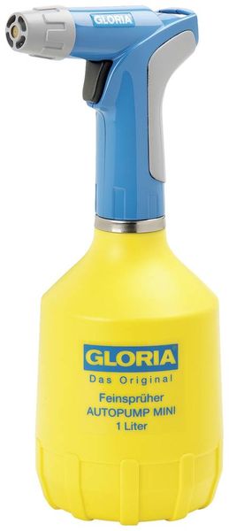 Gloria Haus und Garten 000950.0000 AutoPump Mini Garten-Zerstäuber 1l Gelb, Blau