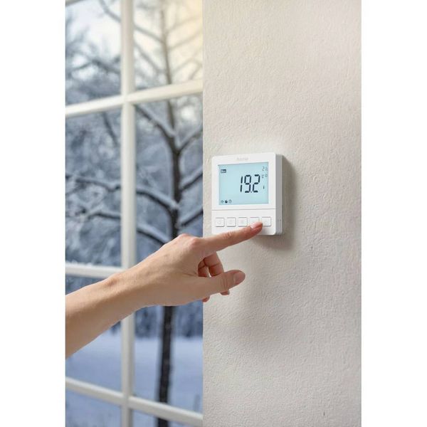 Produktbild: Hama Smartes Fu&szlig;bodenheizungs-Thermostat, Unterputz, per App/Sprache steuern Fu&szlig;bodenheizungssteuerung