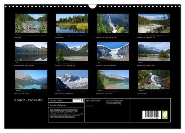 Produktbild: Kanada - S&uuml;dwesten (Wandkalender 2027 DIN A3 quer), CALVENDO Monatskalender