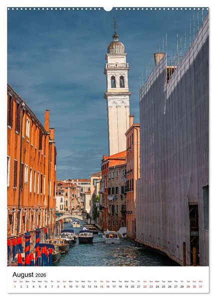 Produktbild: Italy, Venice - Immortal City on Water (High Quality Premium Wall Calendar 2026 DIN A2 portrait),CALVENDO 12 Month Wall Calendar