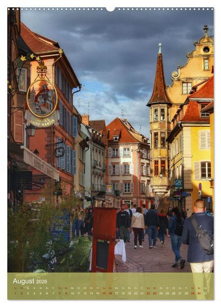 Produktbild: Reise durchs Elsass (hochwertiger Premium Wandkalender 2026 DIN A2 hoch), Kunstdruck in Hochglanz