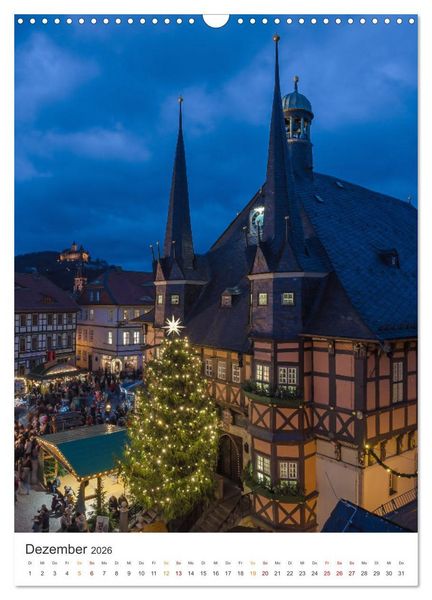 Produktbild: Stadt Wernigerode (Wandkalender 2026 DIN A3 hoch), CALVENDO Monatskalender