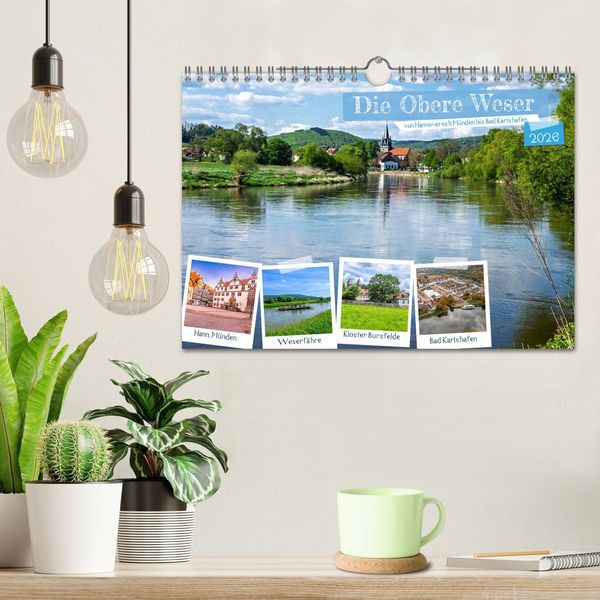 Produktbild: Die Obere Weser - Von Hannoversch M&uuml;nden bis Bad Karlshafen (Wandkalender 2026 DIN A4 quer), CALVENDO Monatskalender