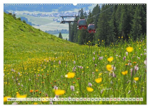 Produktbild: Bergbahnen in den Alpen (hochwertiger Premium Wandkalender 2026 DIN A2 quer), Kunstdruck in Hochglanz