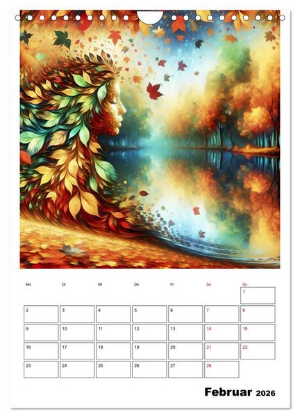Produktbild: Bl&auml;tter - Visionen (Wandkalender 2026 DIN A4 hoch), CALVENDO Monatskalender