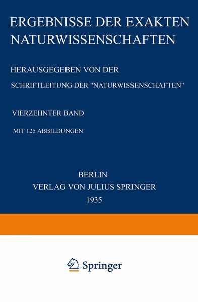 Produktbild: Ergebnisse der Exakten Naturwissenschaften