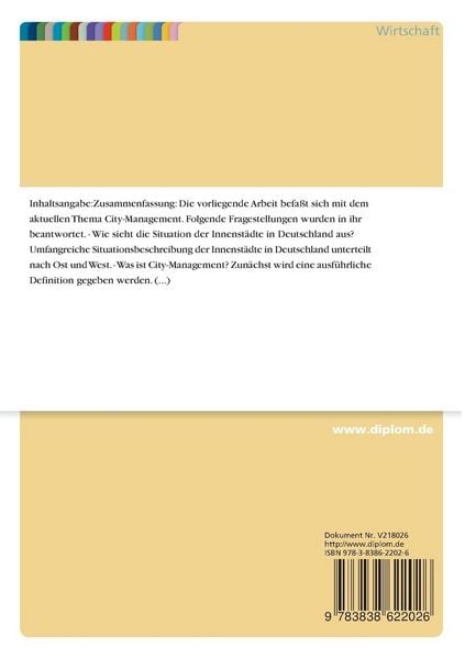 Produktbild: City-Management in Deutschland