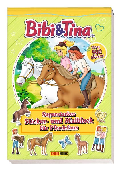 Bibi & Tina: Superstarker Sticker- und Malblock für Pferdefans