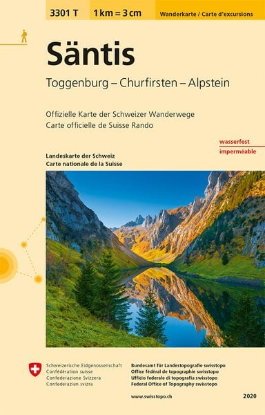 Produktbild: 3301T S&auml;ntis Wanderkarte