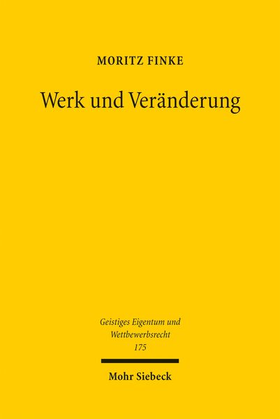 Produktbild: Werk und Ver&auml;nderung