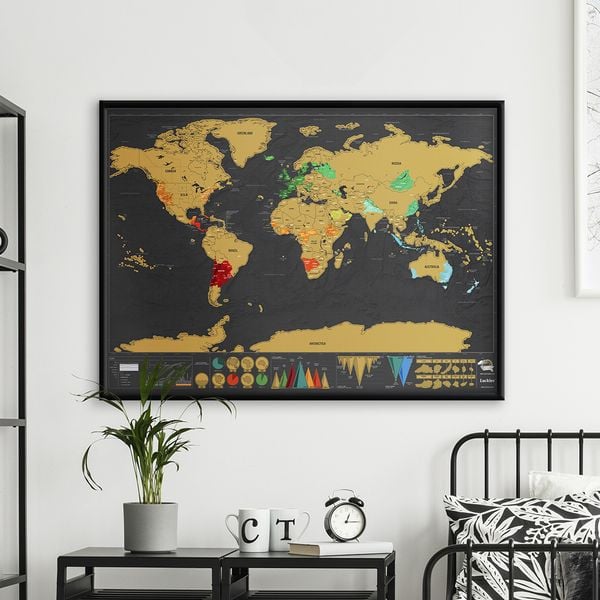 Produktbild: SCRATCH MAP - DELUXE EDITION Rubbel-Weltkarte