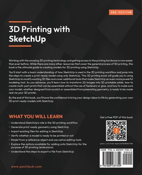 Produktbild: 3D Printing with SketchUp - Second Edition