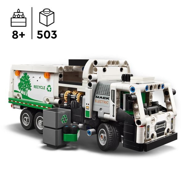 Produktbild: LEGO Technic 42167 Mack LR Electric M&uuml;llwagen Set, LKW-Spielzeug