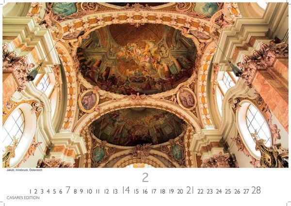 Produktbild: Himmelsgew&ouml;lbe Kalender 2027 &ndash; Wandkalender | Fotokalender Kunst 24x35cm | Architekturkalender | Beeindruckende Innenansichten: Kirchenkuppeln und -architekturen.