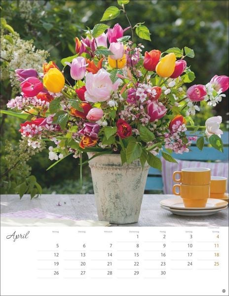 Produktbild: Bunter Bl&uuml;tenzauber Posterkalender 2027