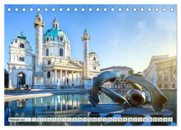 Produktbild: Wien und Graz. &Ouml;sterreichs Perlen (Tischkalender 2026 DIN A5 quer), CALVENDO Monatskalender