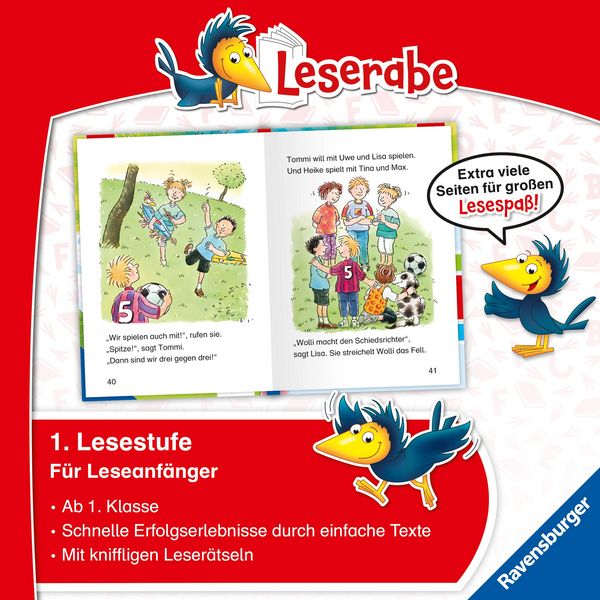 Produktbild: Leserabe Sonderausgaben - Fu&szlig;ballabenteuer zum Lesenlernen